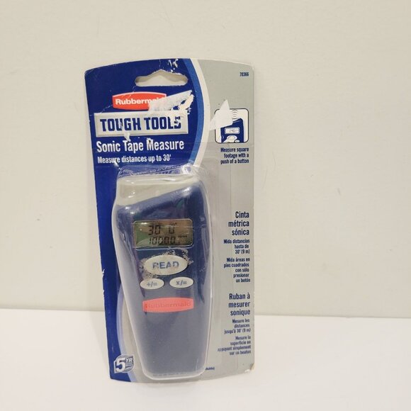 Rubbermaid Tough Tools Sonic Tape Measure Distance Square Footage - Picture 1 of 2
